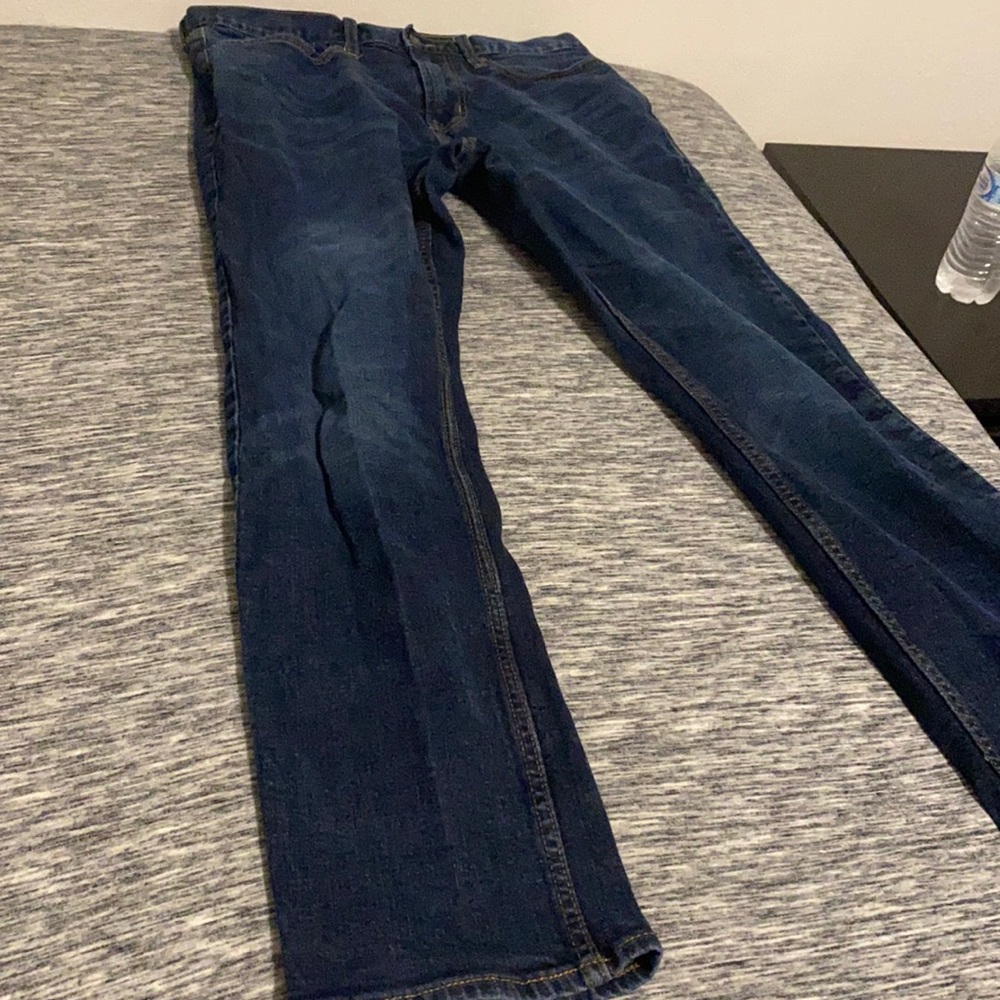 old navy blue jeans 34x32